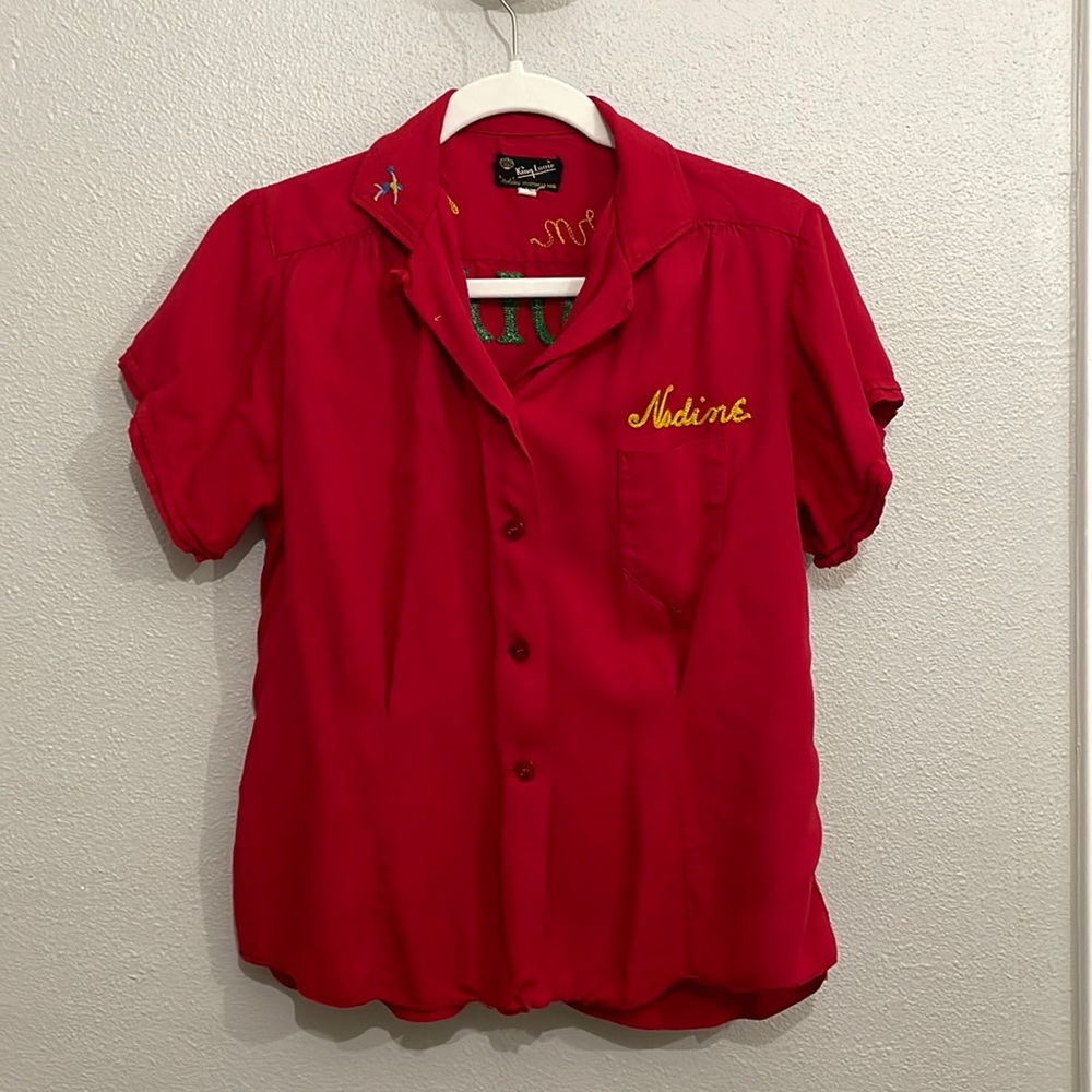 Vintage king Louis woman’s bowling shirt